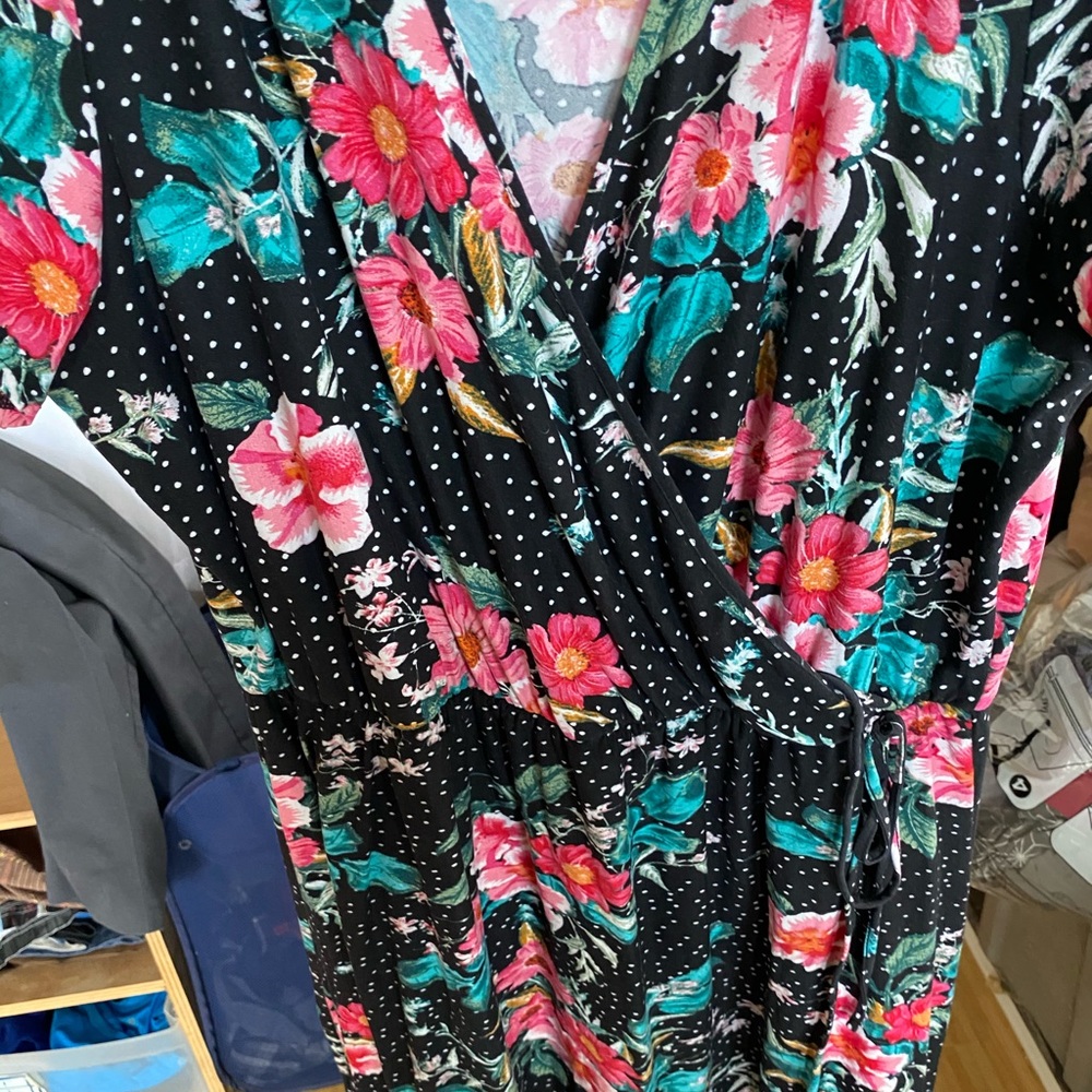 Derek Heart wrap dress